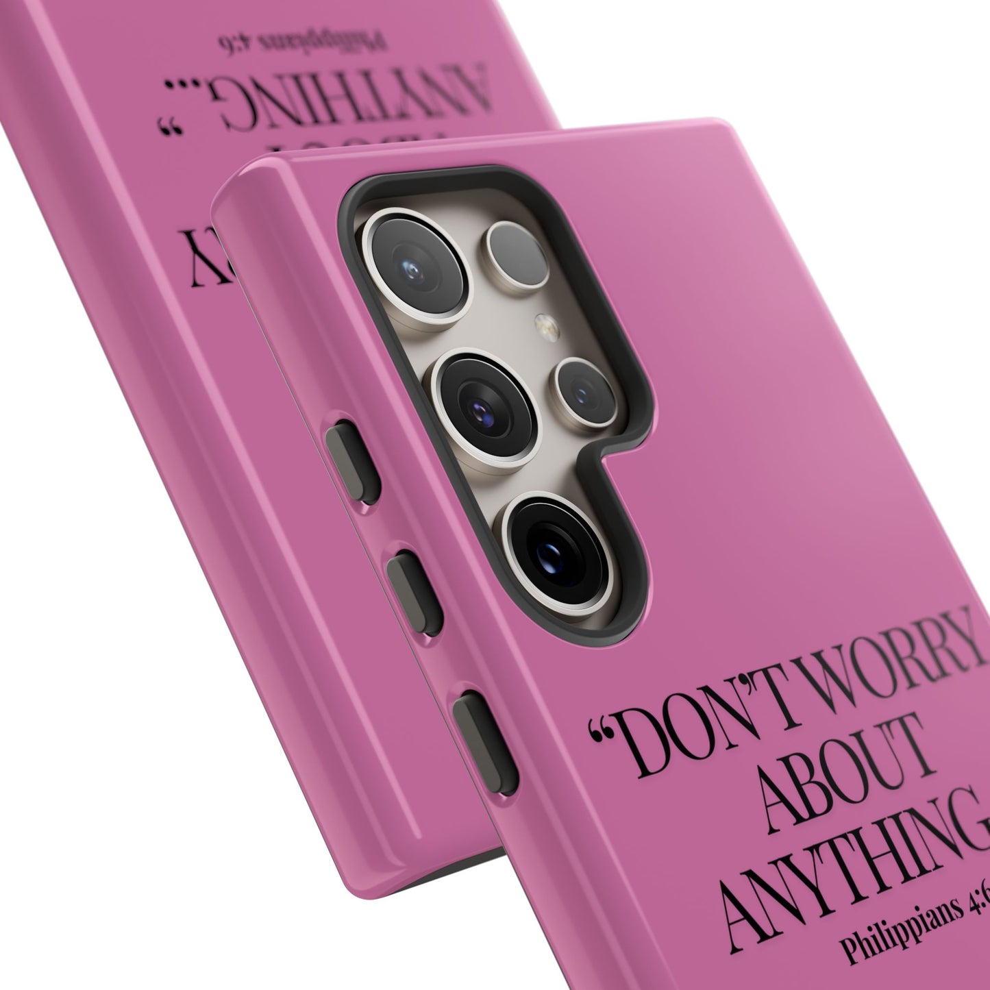 Pretty in Pink Phone Case (Philippians 4:6)