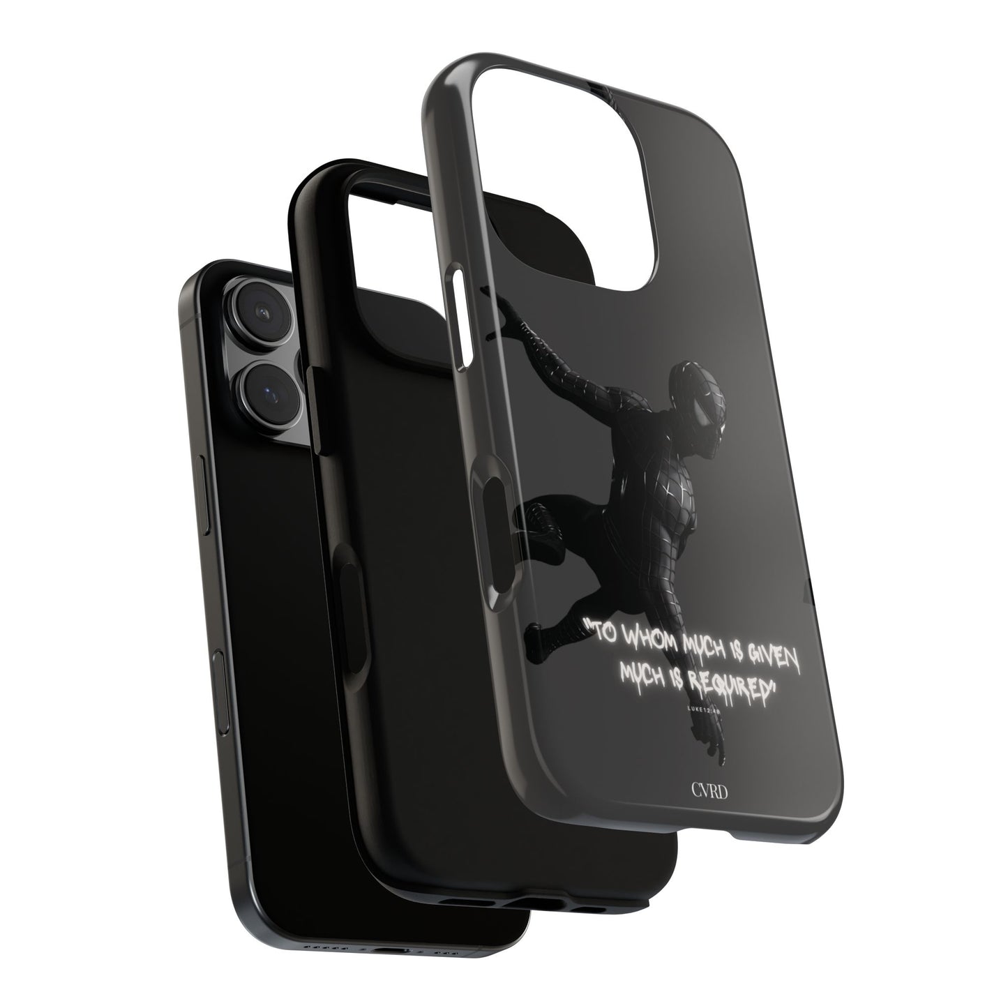 "Responsibility" - Black Phone Case (Luke 12:48)