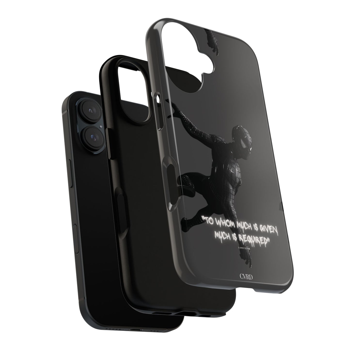 "Responsibility" - Black Phone Case (Luke 12:48)