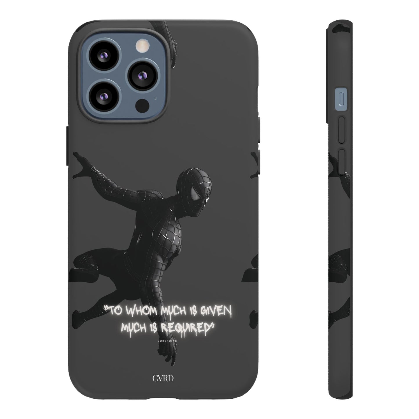 "Responsibility" - Black Phone Case (Luke 12:48)