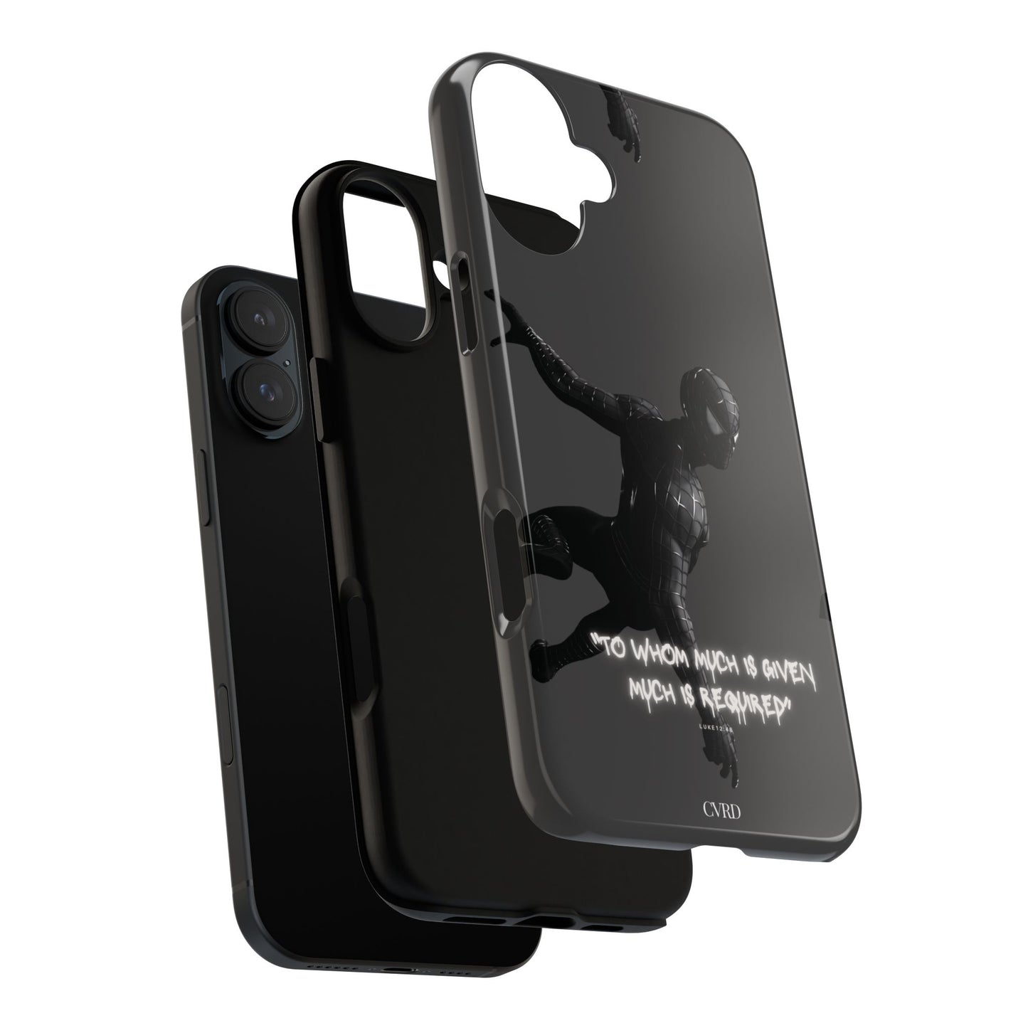"Responsibility" - Black Phone Case (Luke 12:48)