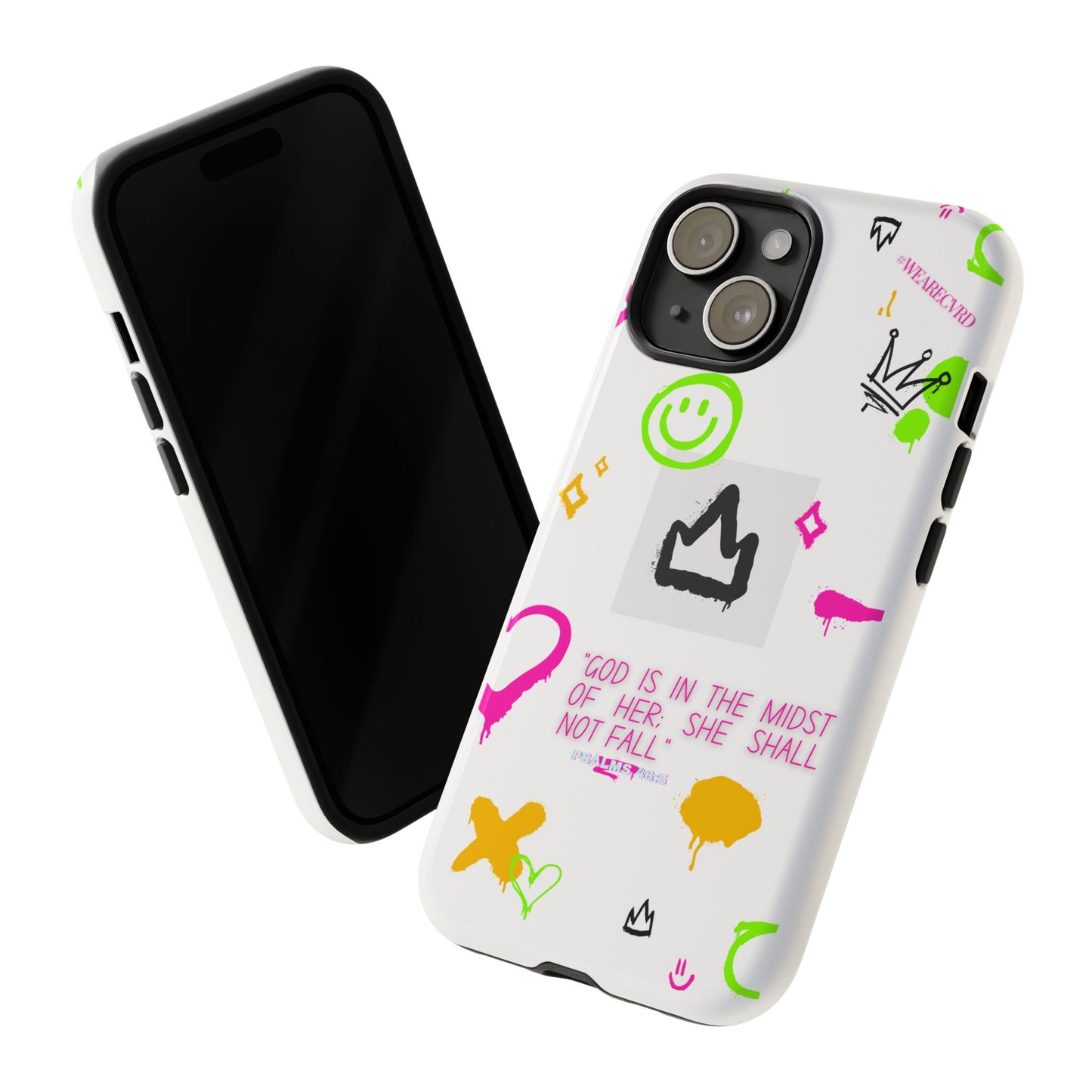 "Girl Power" - White Phone Case (Psalms 46:5)