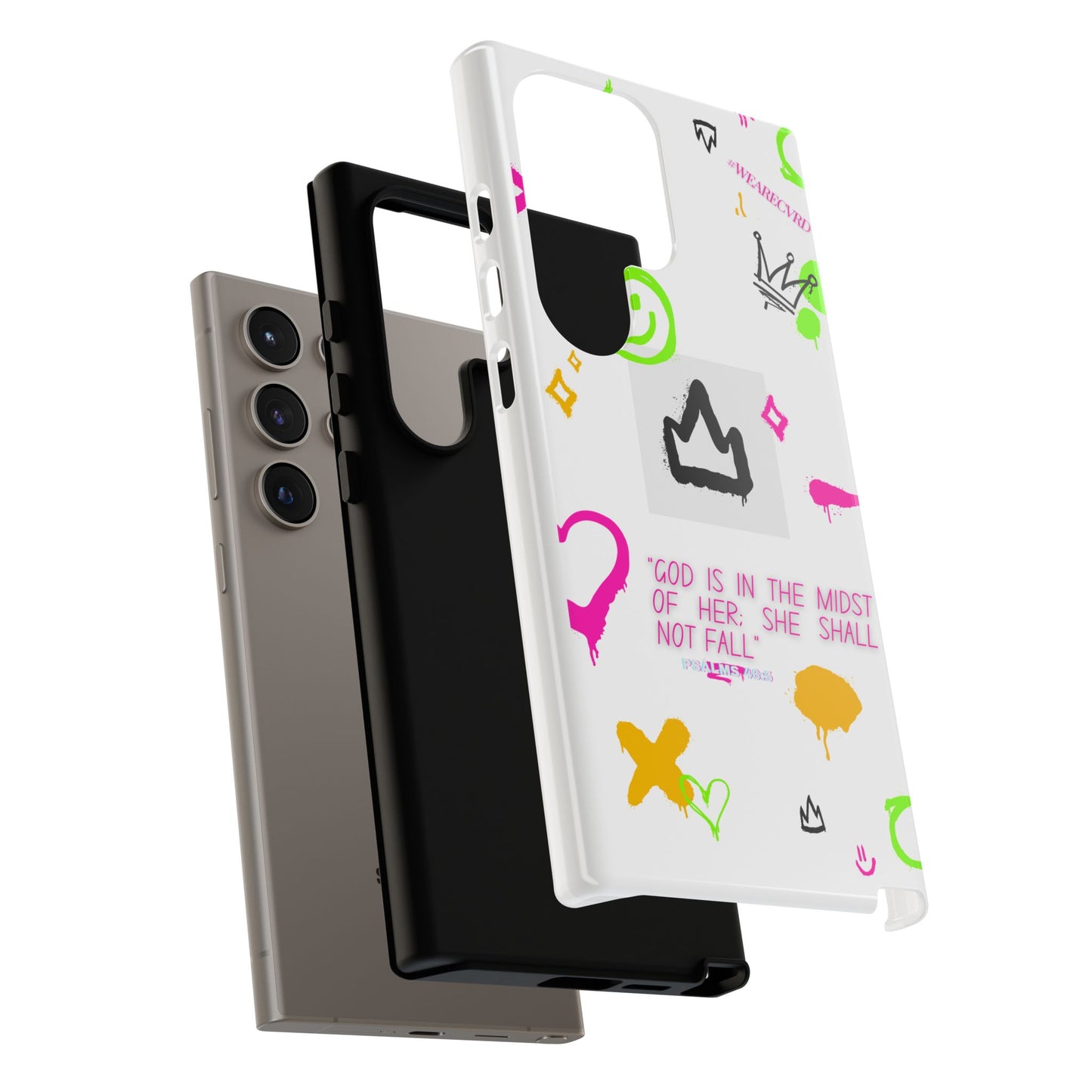 "Girl Power" - White Phone Case (Psalms 46:5)