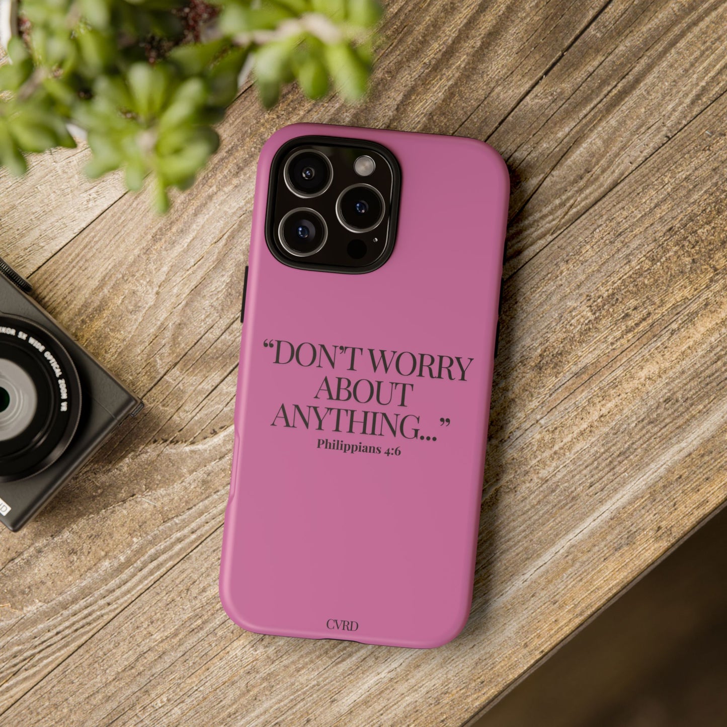 Pretty in Pink Phone Case (Philippians 4:6)