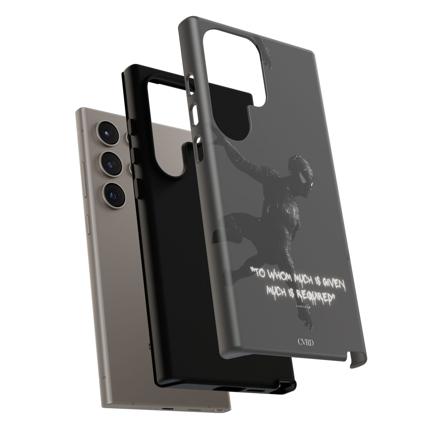 "Responsibility" - Black Phone Case (Luke 12:48)