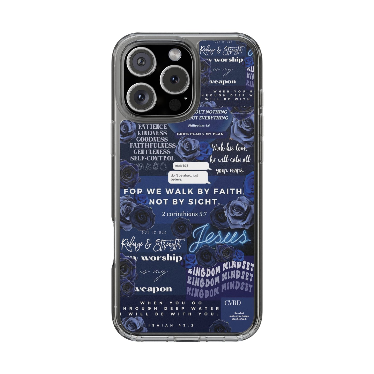 "Ocean Blue " – Transparent Christian Phone Case