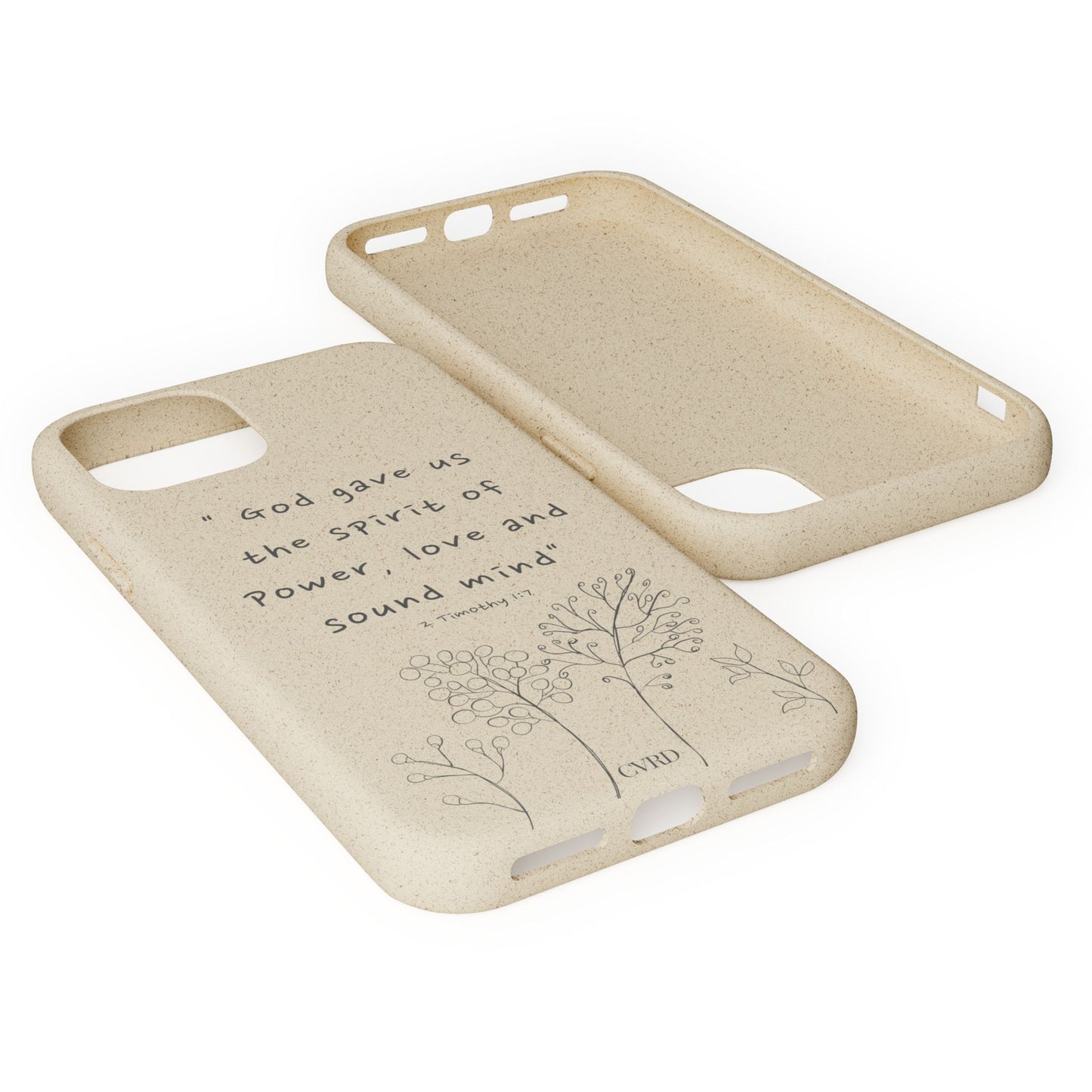 "Faith Over Fear" - Biodegradable Phone Case (2 Timothy 1:7)
