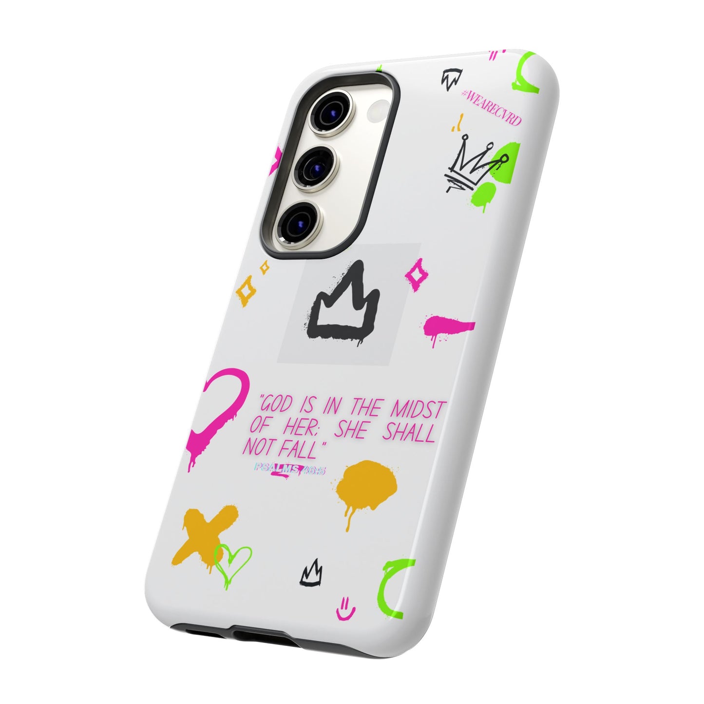 "Girl Power" - White Phone Case (Psalms 46:5)