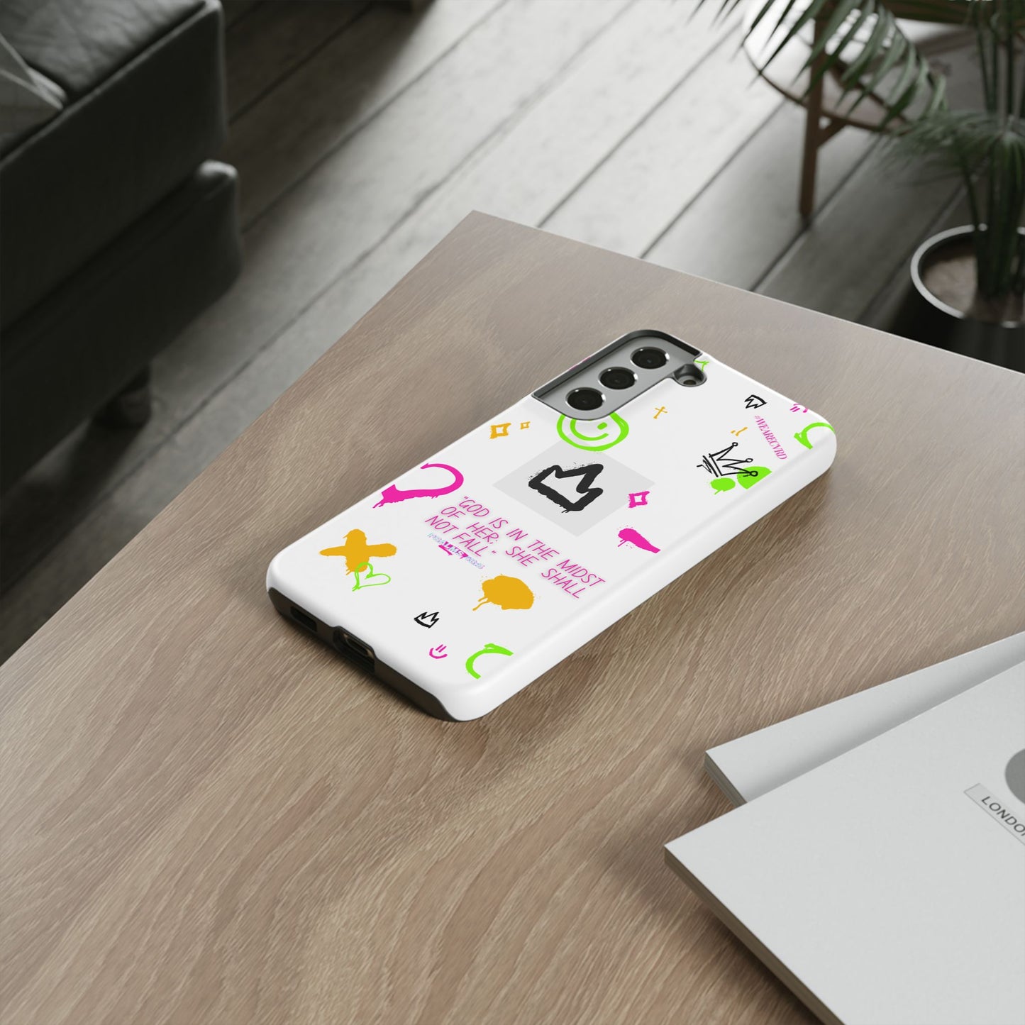 "Girl Power" - White Phone Case (Psalms 46:5)