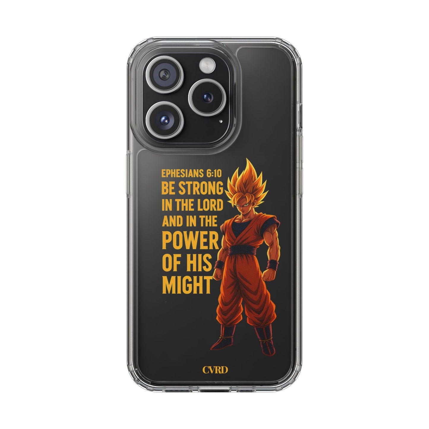 "Pure Strength" – Transparent Phone Case (Ephesian 6:10)