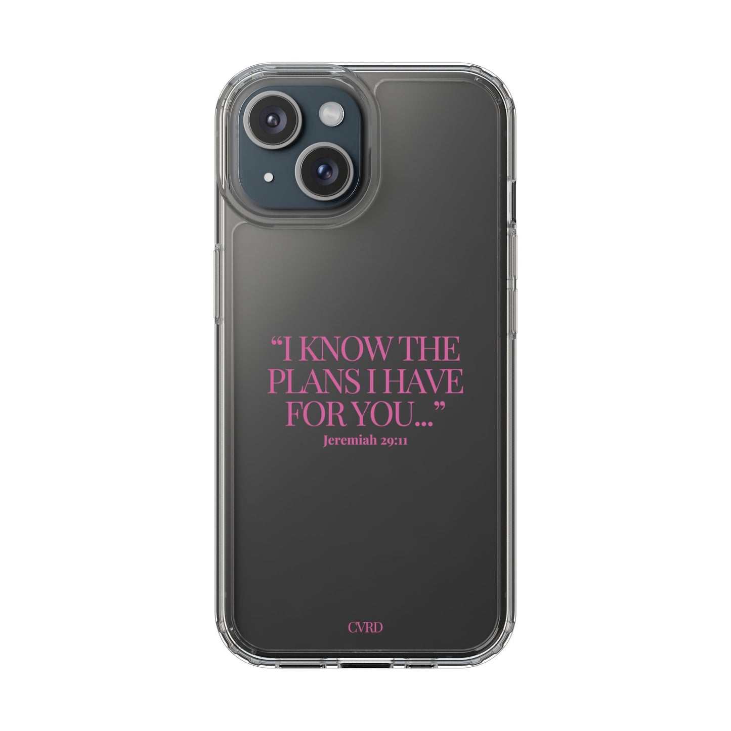 "Trust Gods Plan" – Transparent Phone Case (Jeremiah 29:11)
