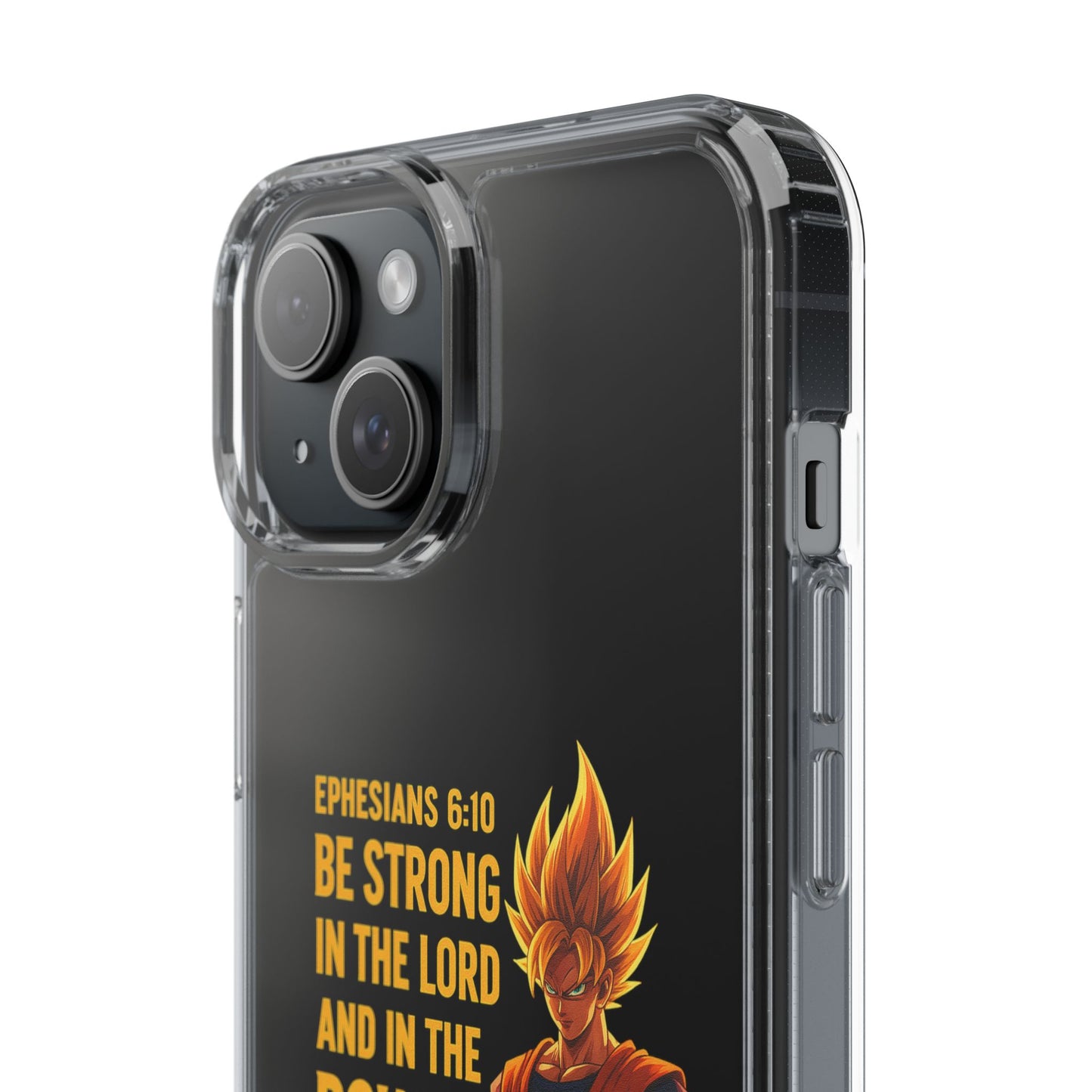 "Pure Strength" – Transparent Phone Case (Ephesian 6:10)