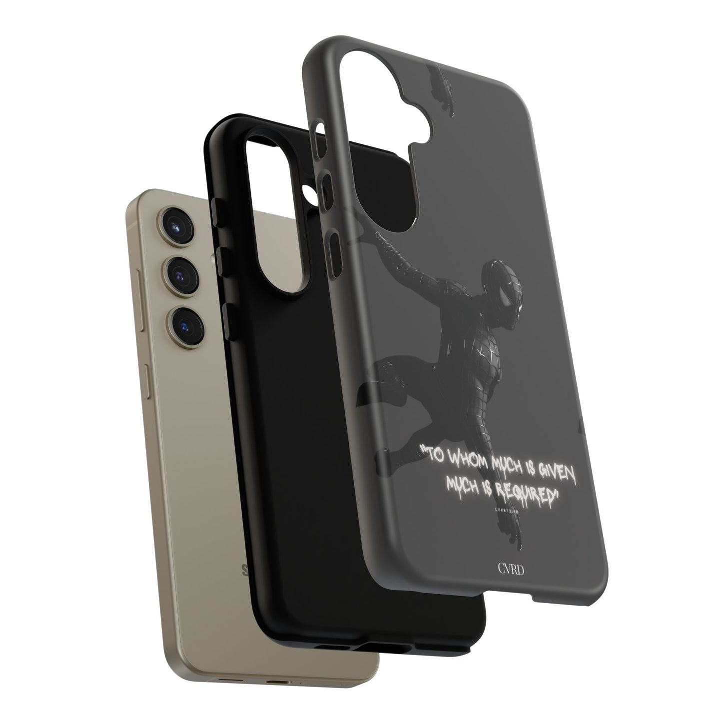 "Responsibility" - Black Phone Case (Luke 12:48)