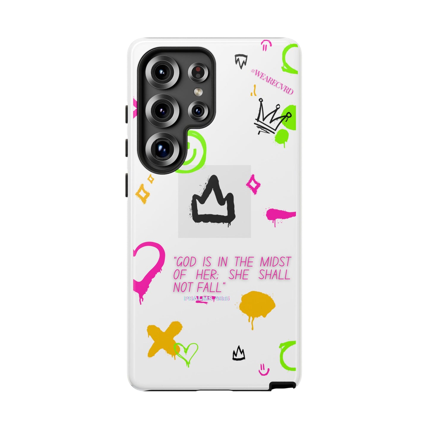 "Girl Power" - White Phone Case (Psalms 46:5)
