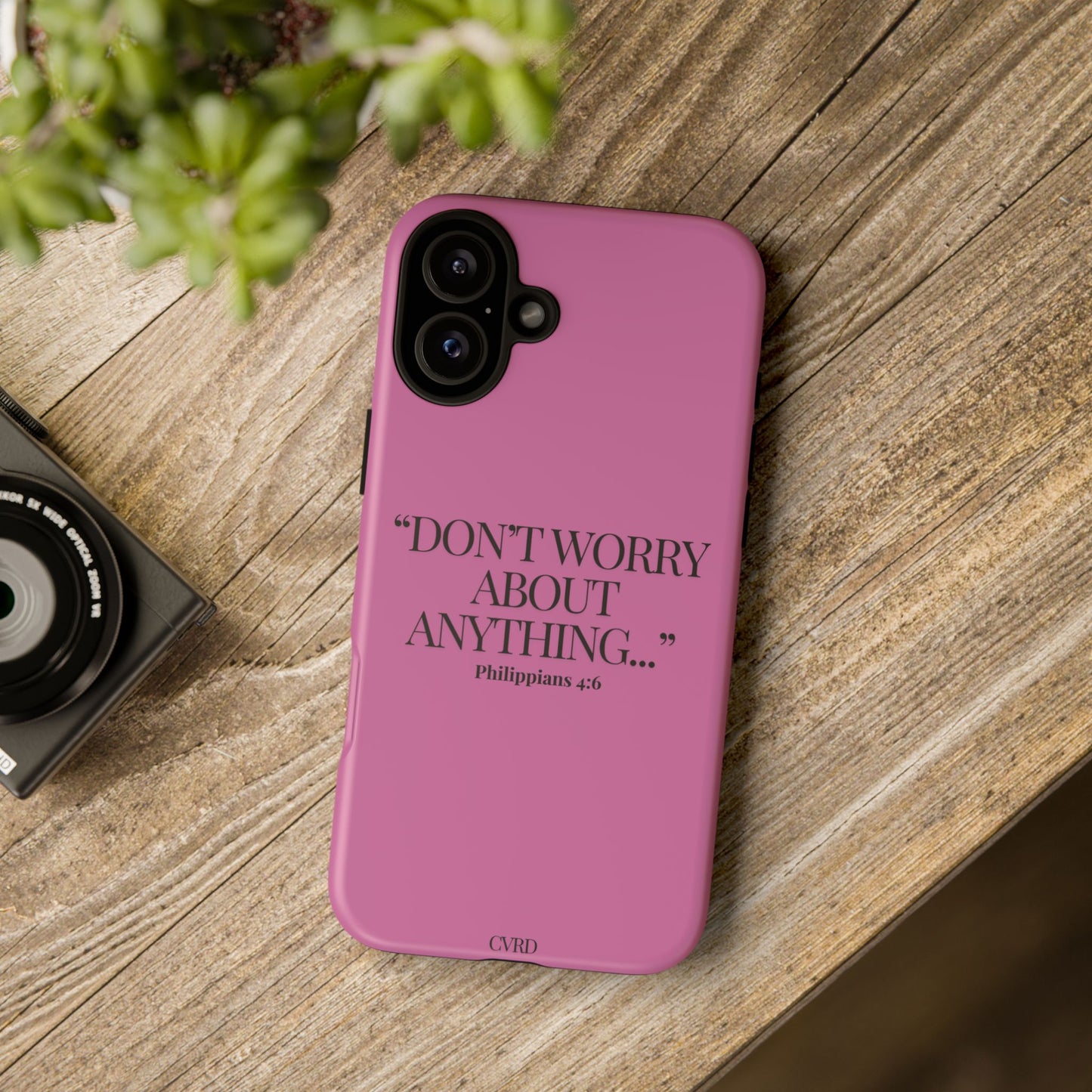 Pretty in Pink Phone Case (Philippians 4:6)