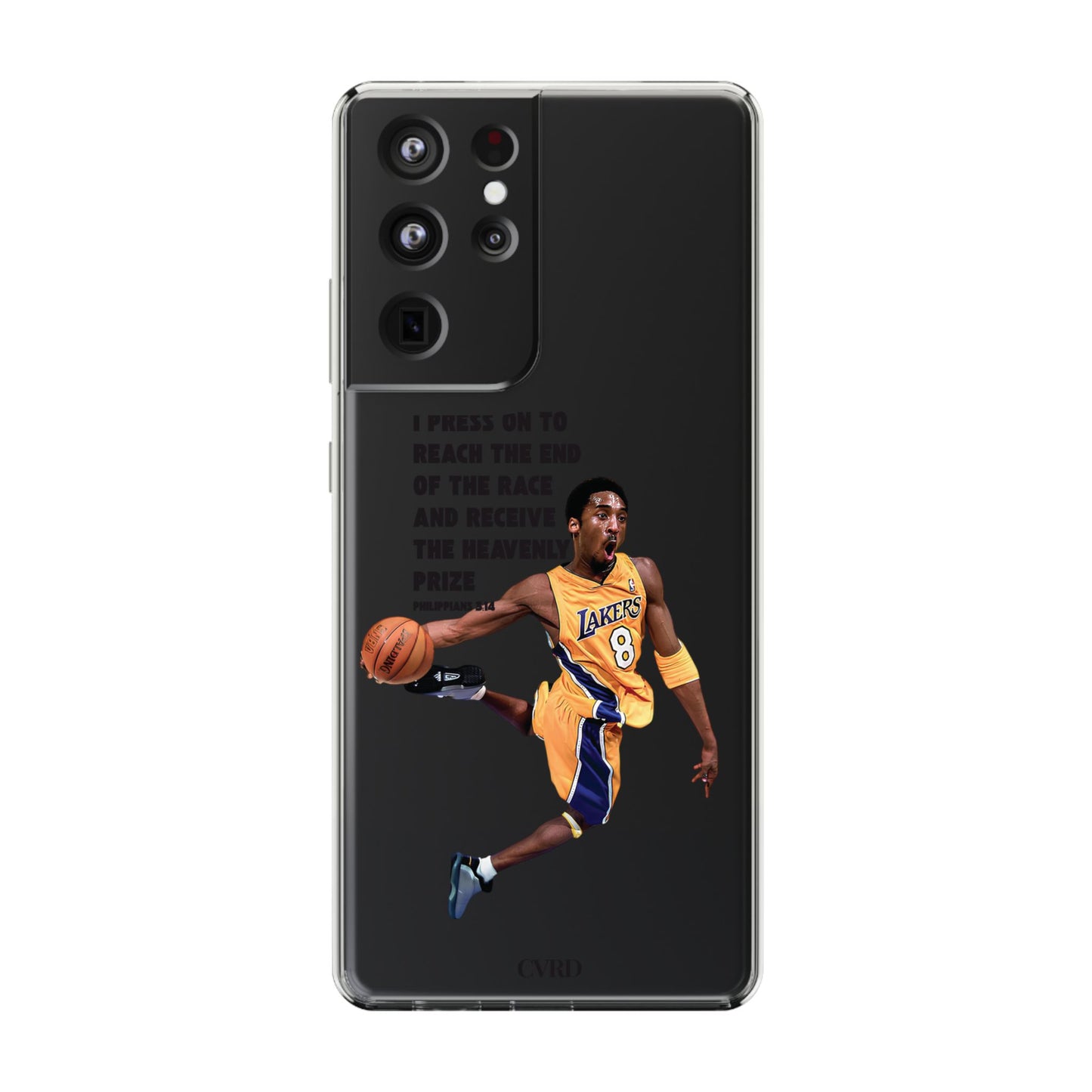 "Angel" – Transparent Phone Case (Philippians 3:14)