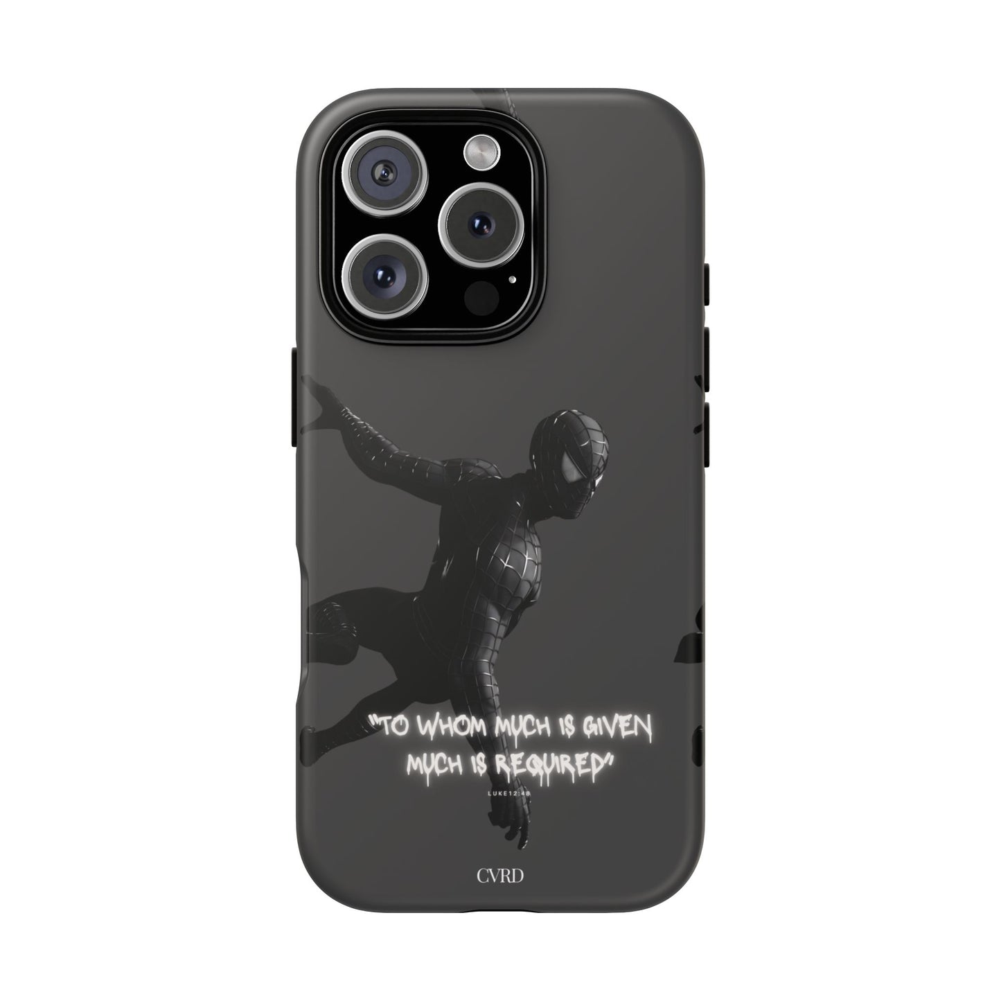 "Responsibility" - Black Phone Case (Luke 12:48)