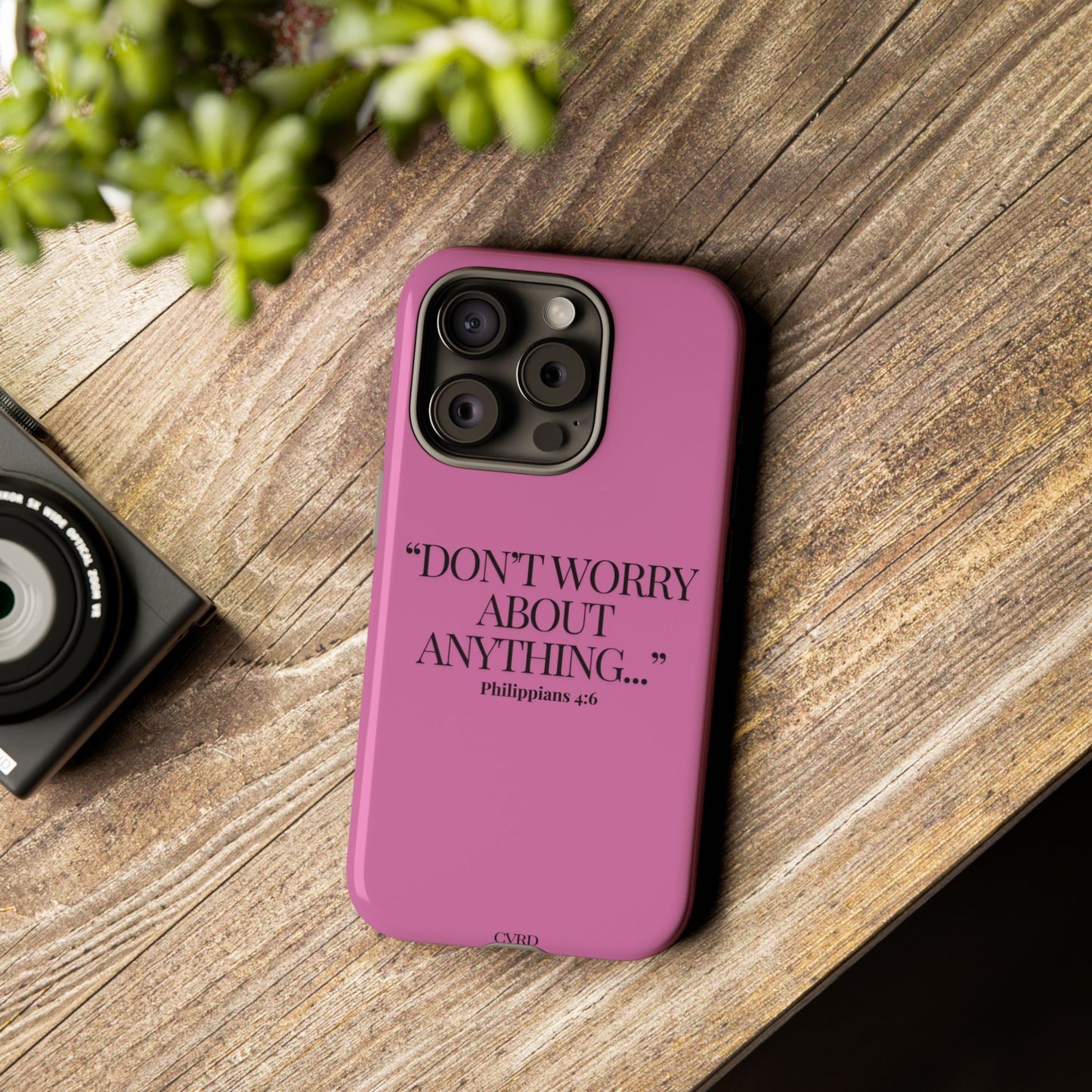 Pretty in Pink Phone Case (Philippians 4:6)