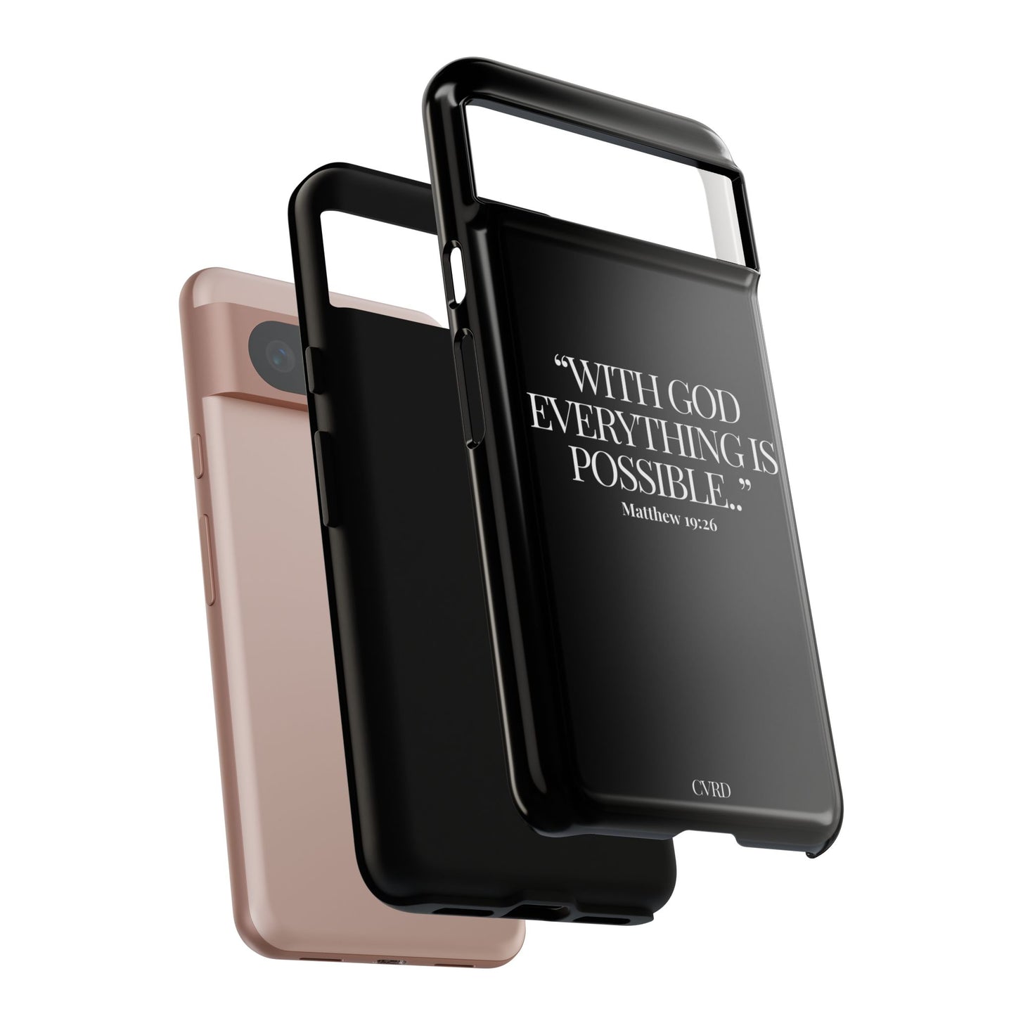 "Endless Possibilties" - Black Phone Case (Matthew 19:26)