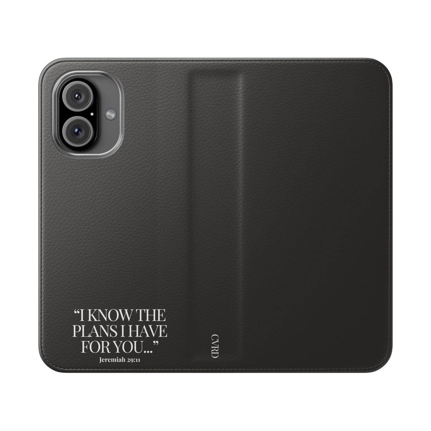 "God's Plan" - Black Phone Case (Jeremiah 29:11)