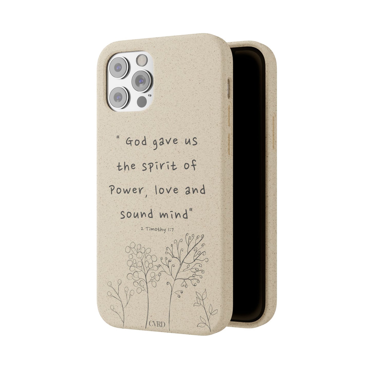 "Faith Over Fear" - Biodegradable Phone Case (2 Timothy 1:7)