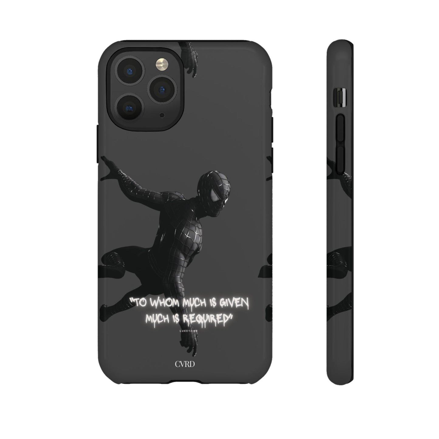 "Responsibility" - Black Phone Case (Luke 12:48)