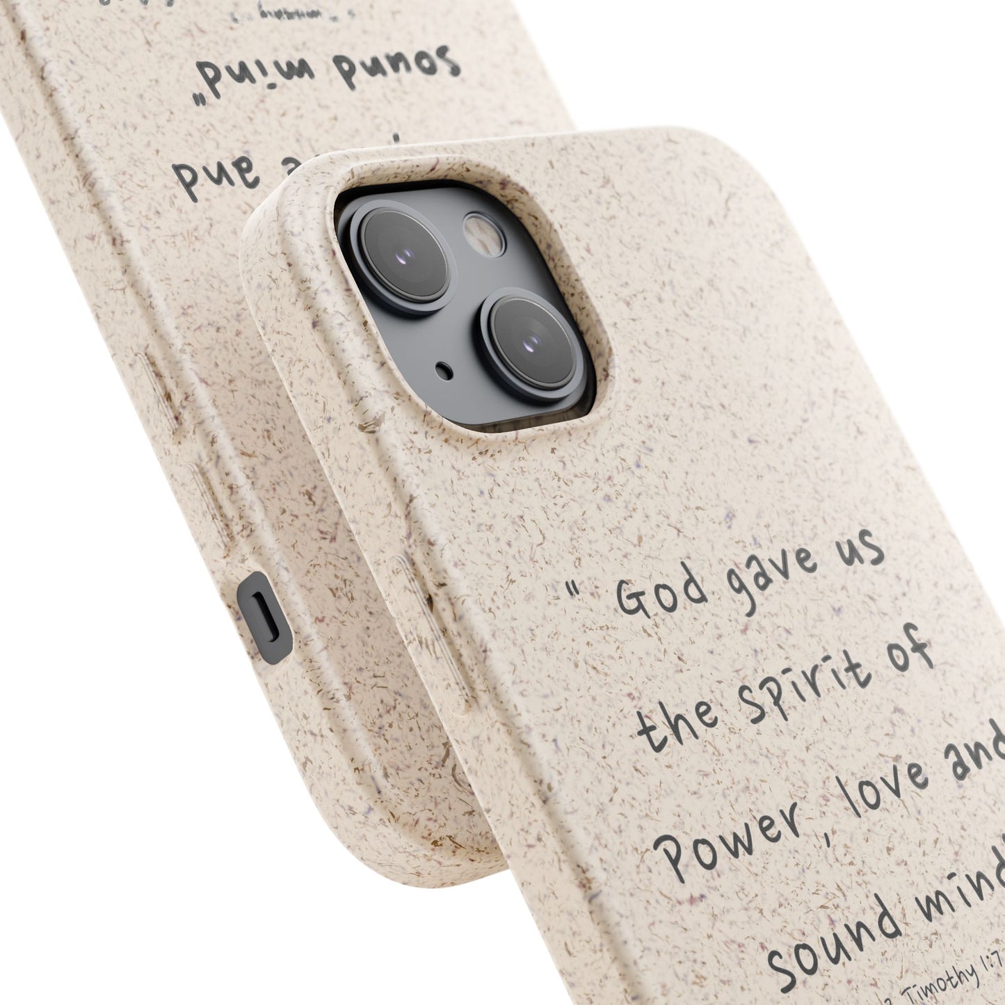 "Faith Over Fear" - Biodegradable Phone Case (2 Timothy 1:7)