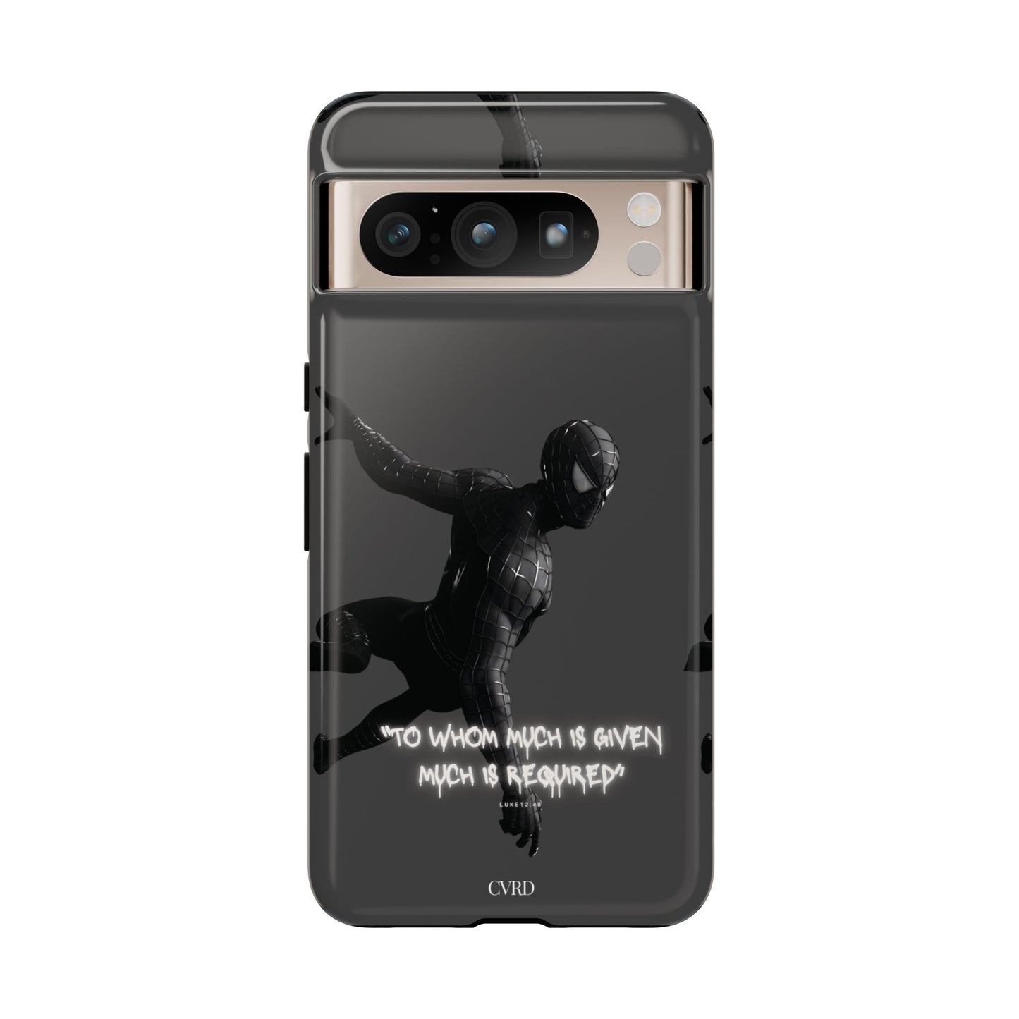 "Responsibility" - Black Phone Case (Luke 12:48)