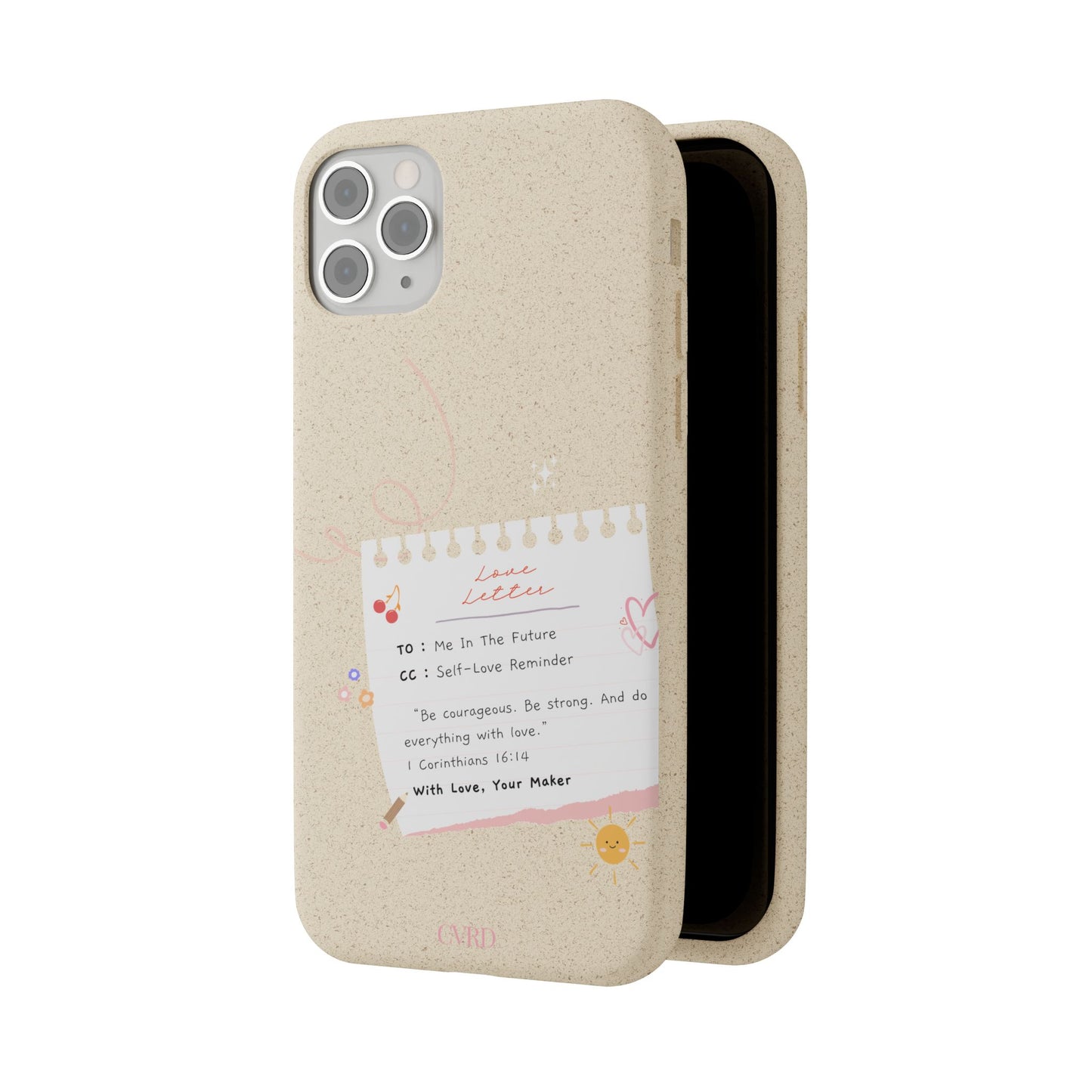 "Love Actually" - Biodegradable Phone Case (1 Corinthians 16:14)