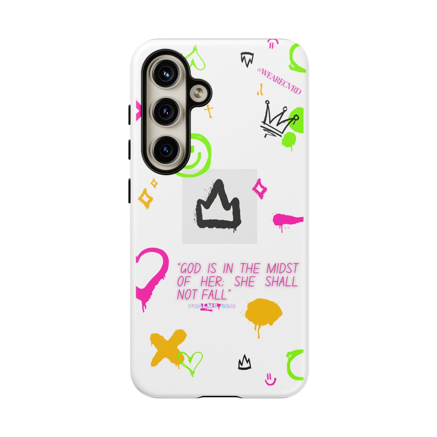 "Girl Power" - White Phone Case (Psalms 46:5)