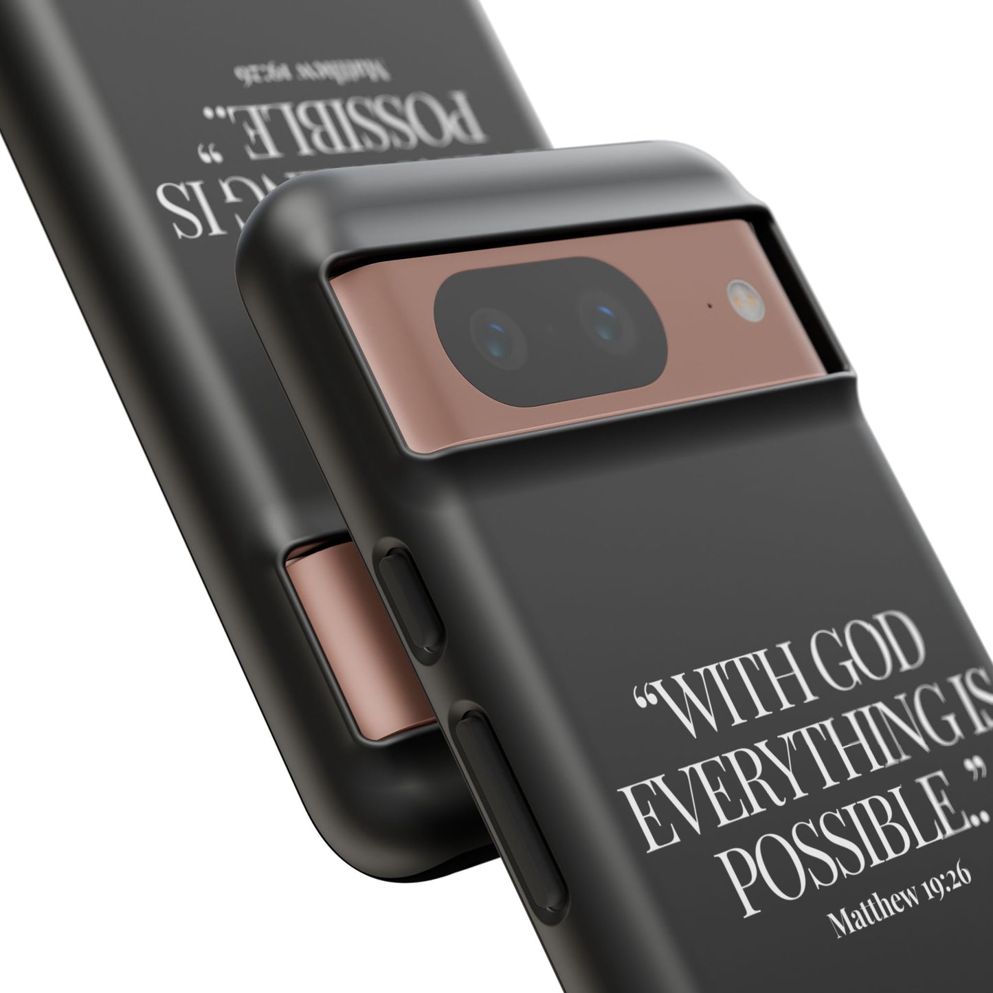 "Endless Possibilties" - Black Phone Case (Matthew 19:26)