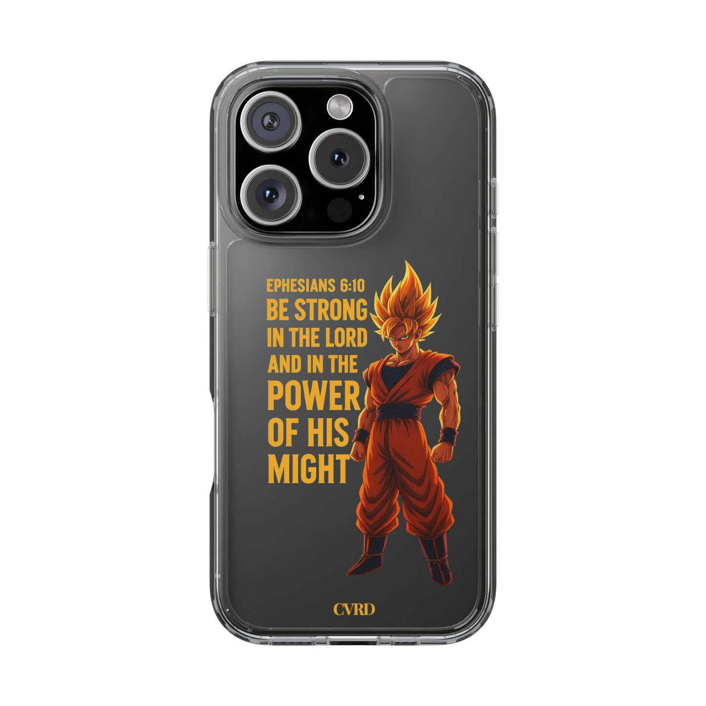 "Pure Strength" – Transparent Phone Case (Ephesian 6:10)