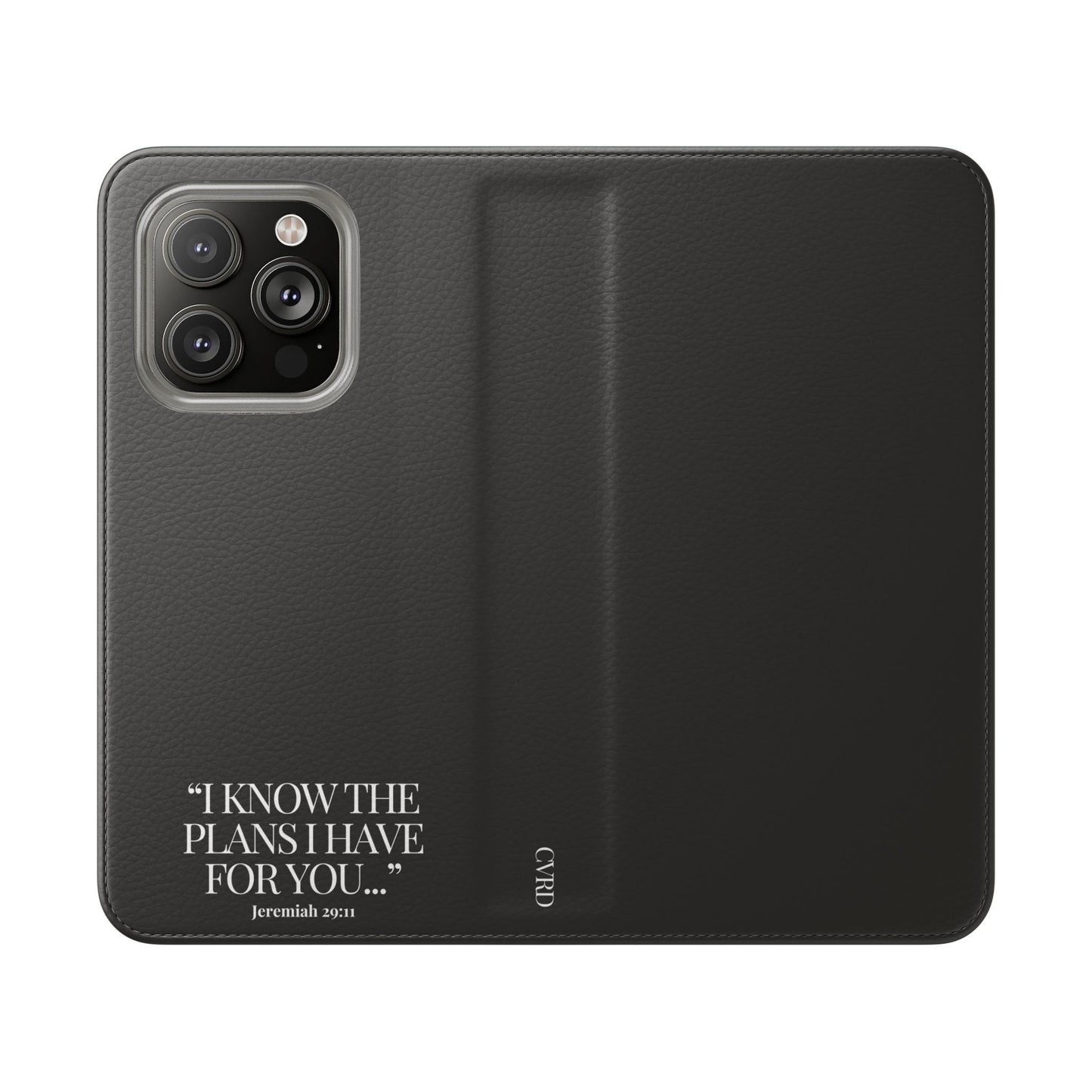 "God's Plan" - Black Phone Case (Jeremiah 29:11)