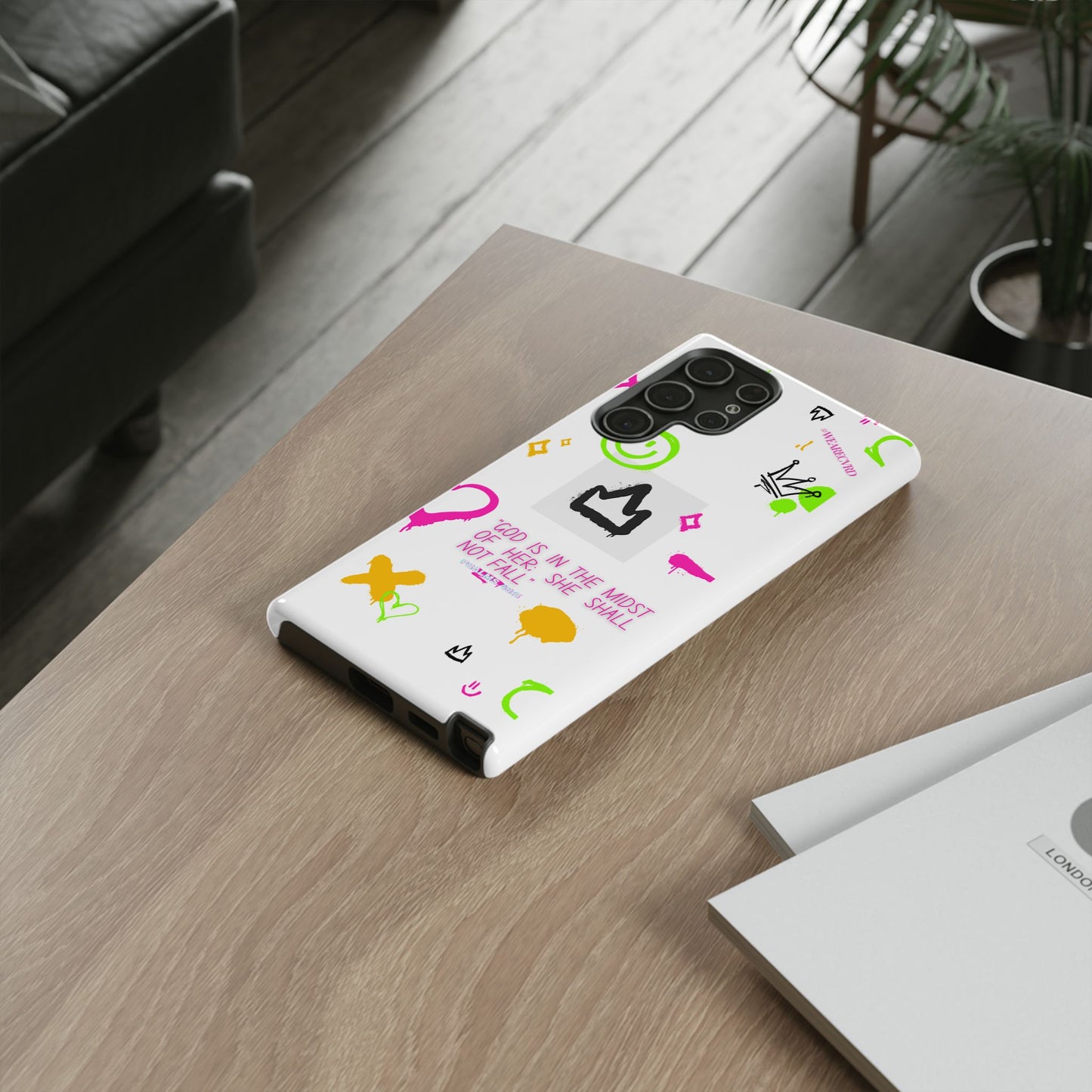 "Girl Power" - White Phone Case (Psalms 46:5)