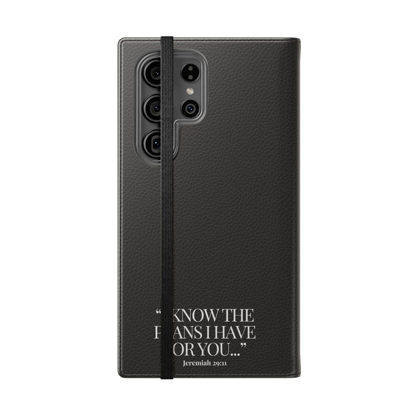 "God's Plan" - Black Phone Case (Jeremiah 29:11)