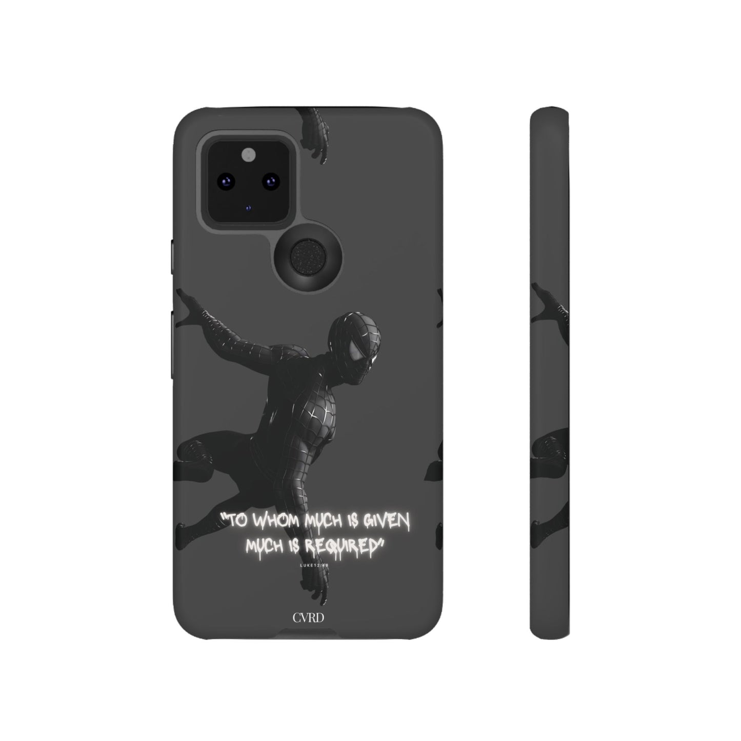 "Responsibility" - Black Phone Case (Luke 12:48)