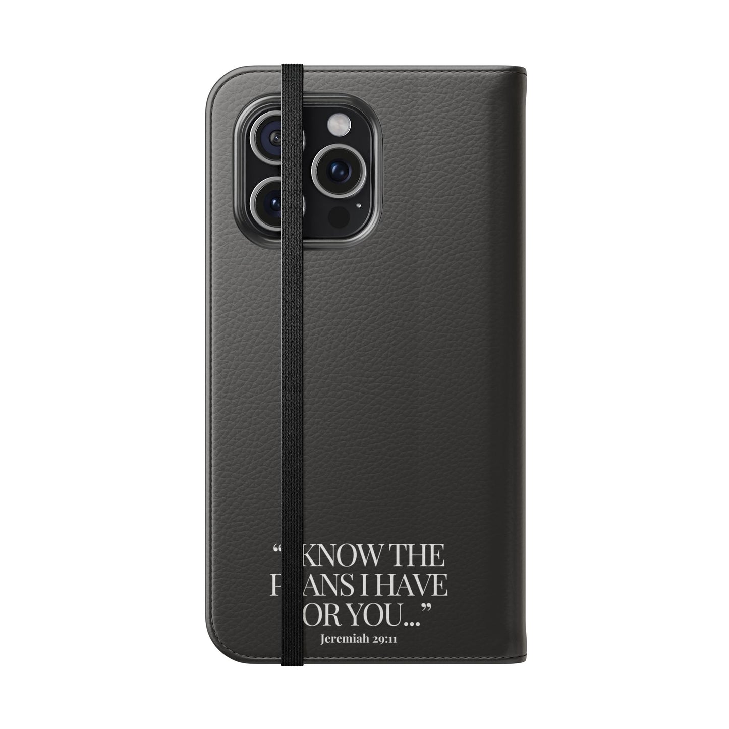 "God's Plan" - Black Phone Case (Jeremiah 29:11)