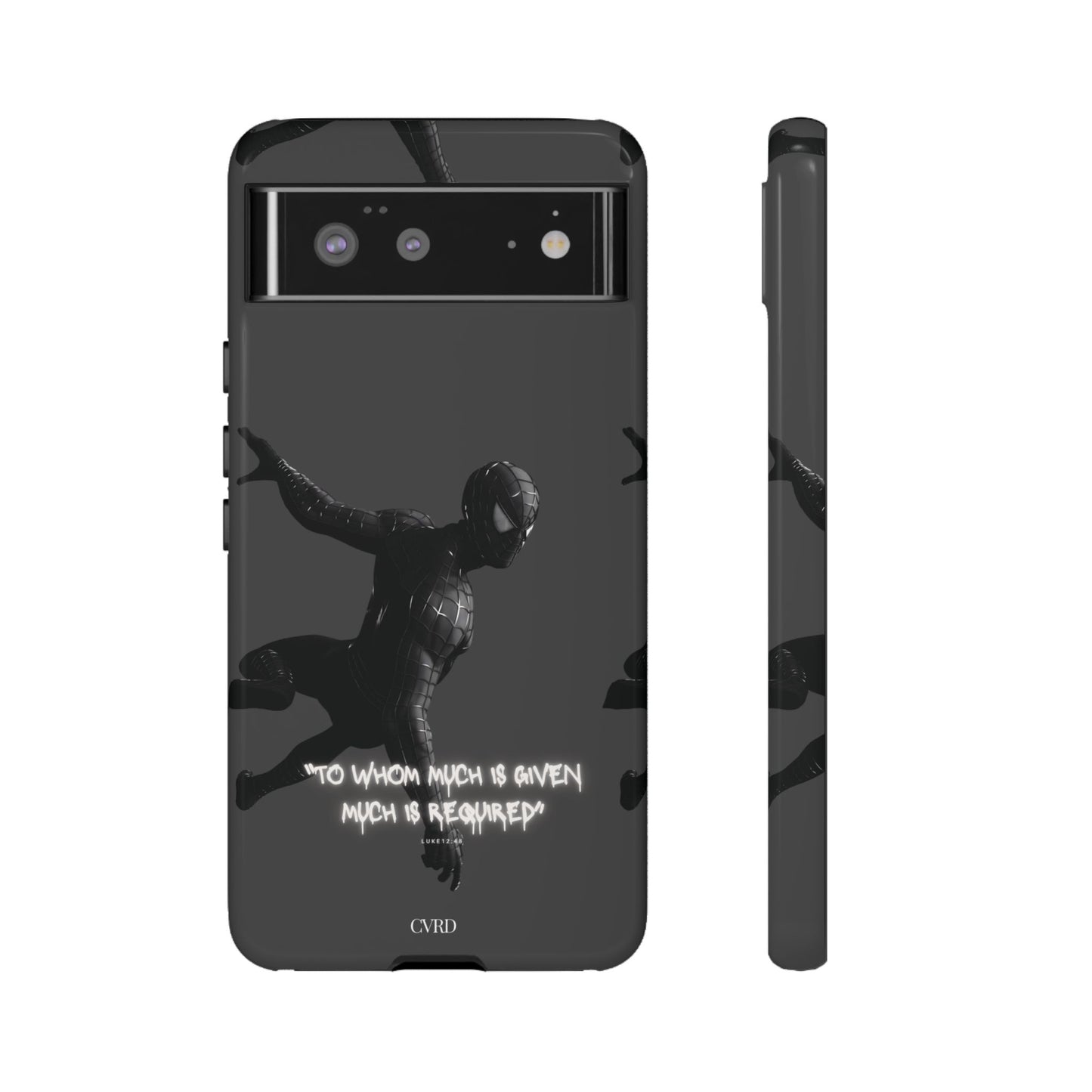 "Responsibility" - Black Phone Case (Luke 12:48)