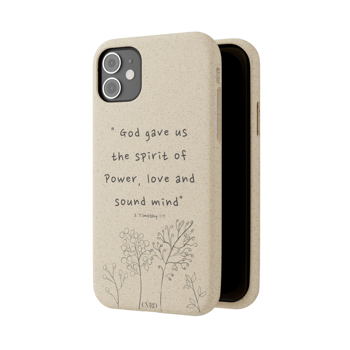 "Faith Over Fear" - Biodegradable Phone Case (2 Timothy 1:7)