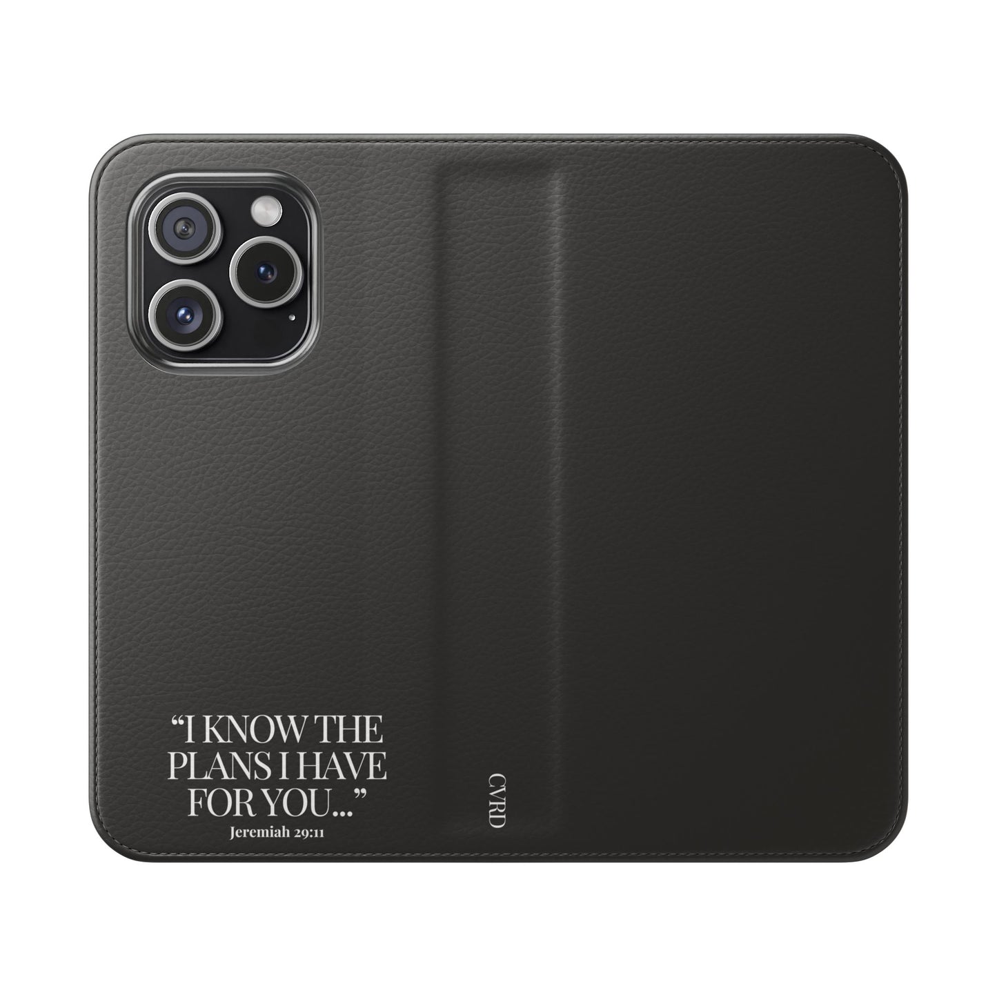"God's Plan" - Black Phone Case (Jeremiah 29:11)