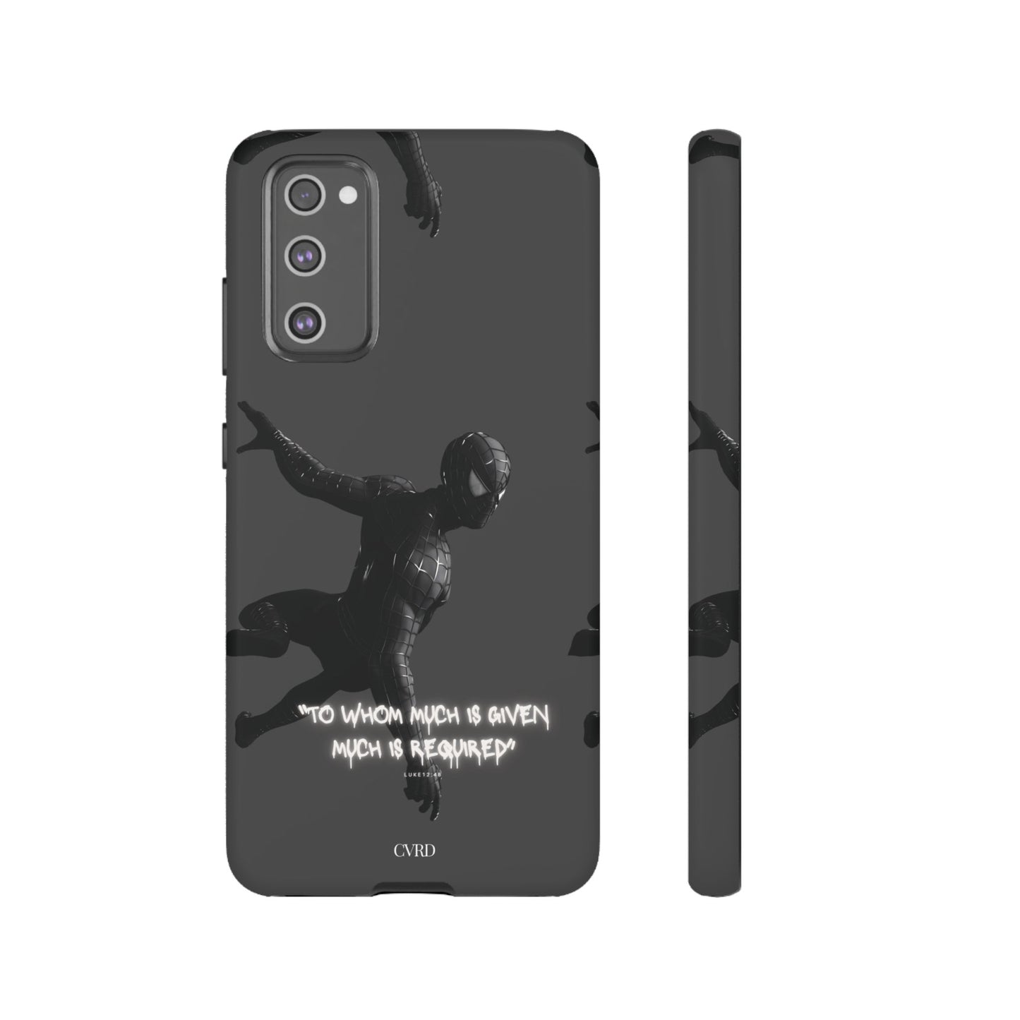 "Responsibility" - Black Phone Case (Luke 12:48)