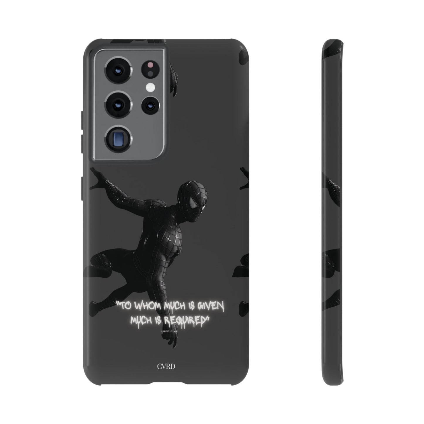 "Responsibility" - Black Phone Case (Luke 12:48)