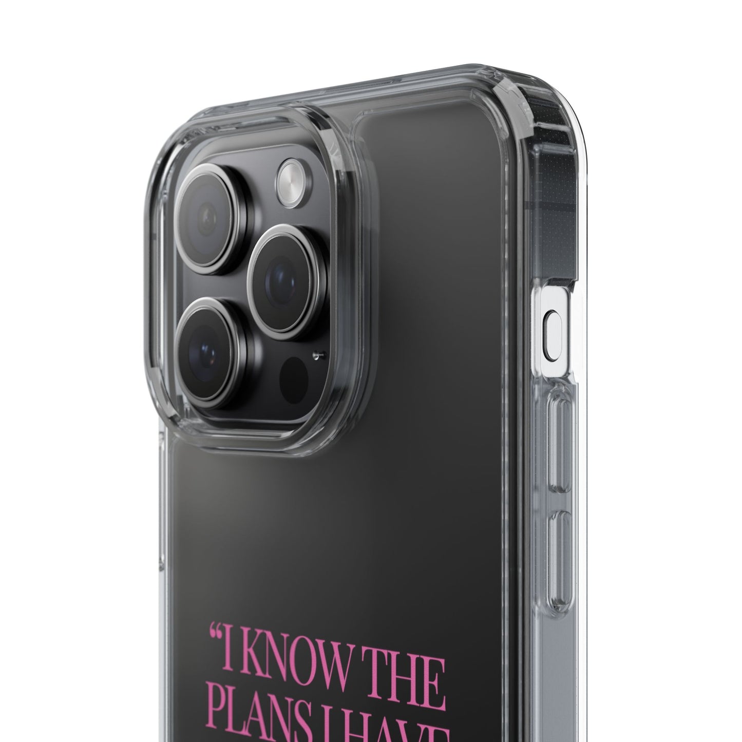 "Trust Gods Plan" – Transparent Phone Case (Jeremiah 29:11)