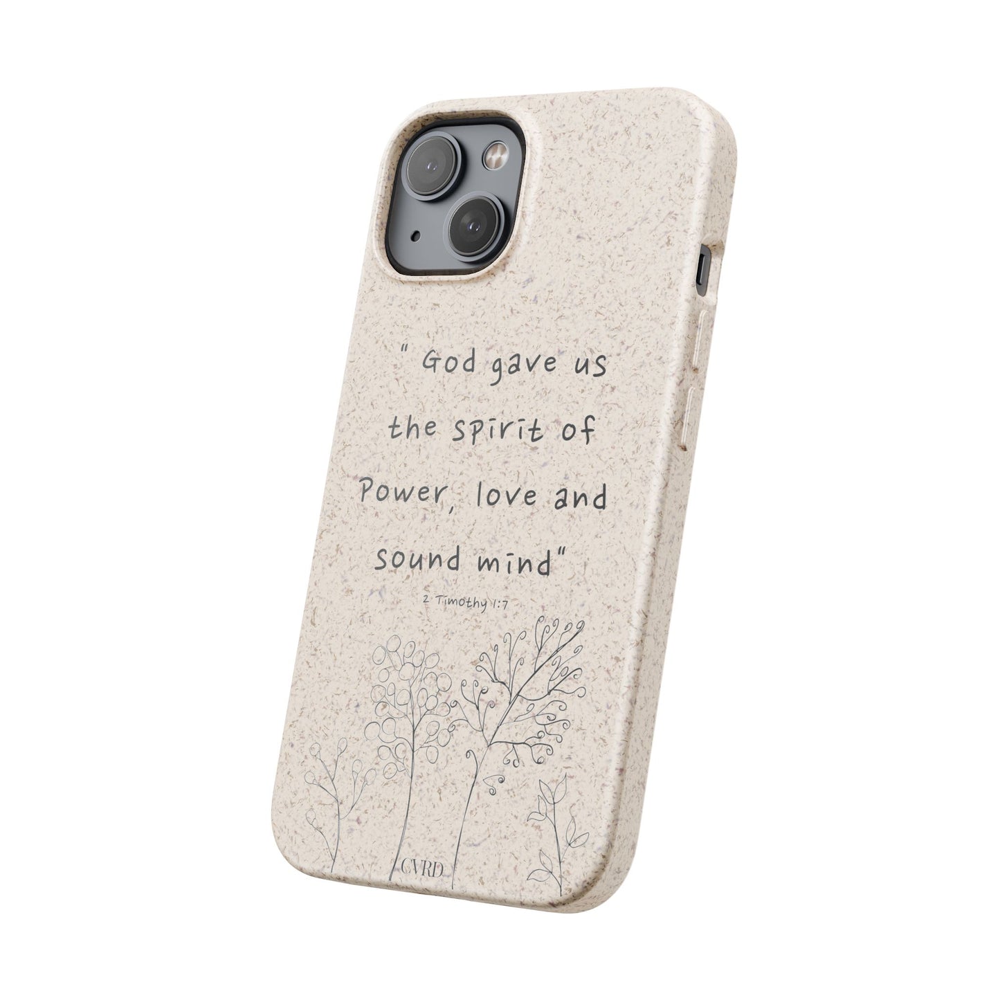 "Faith Over Fear" - Biodegradable Phone Case (2 Timothy 1:7)