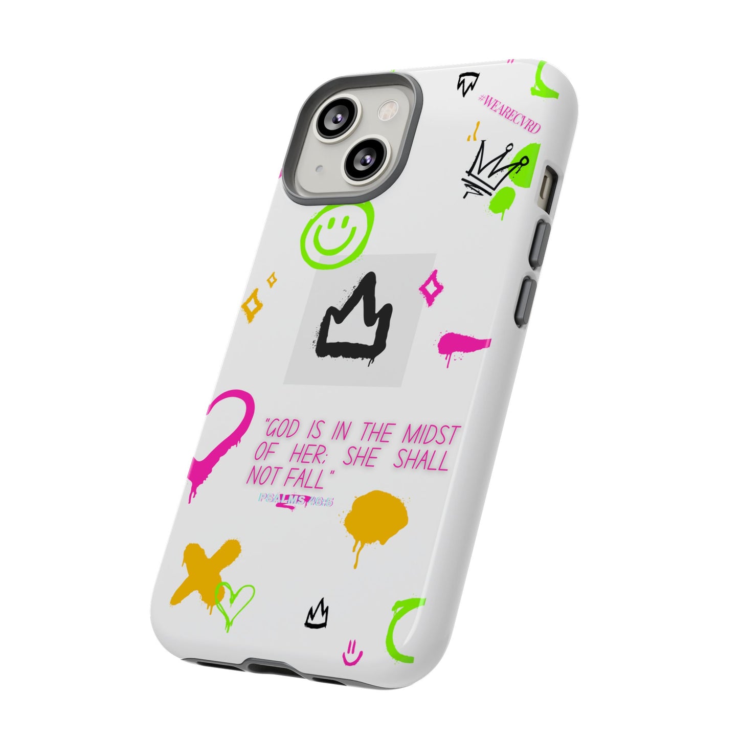 "Girl Power" - White Phone Case (Psalms 46:5)