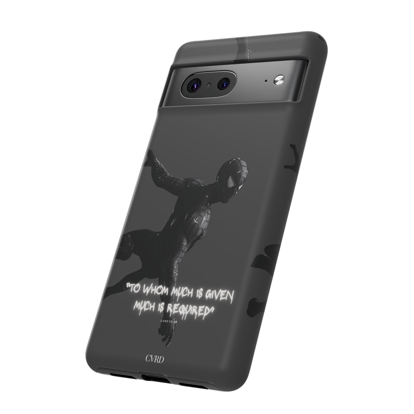 "Responsibility" - Black Phone Case (Luke 12:48)