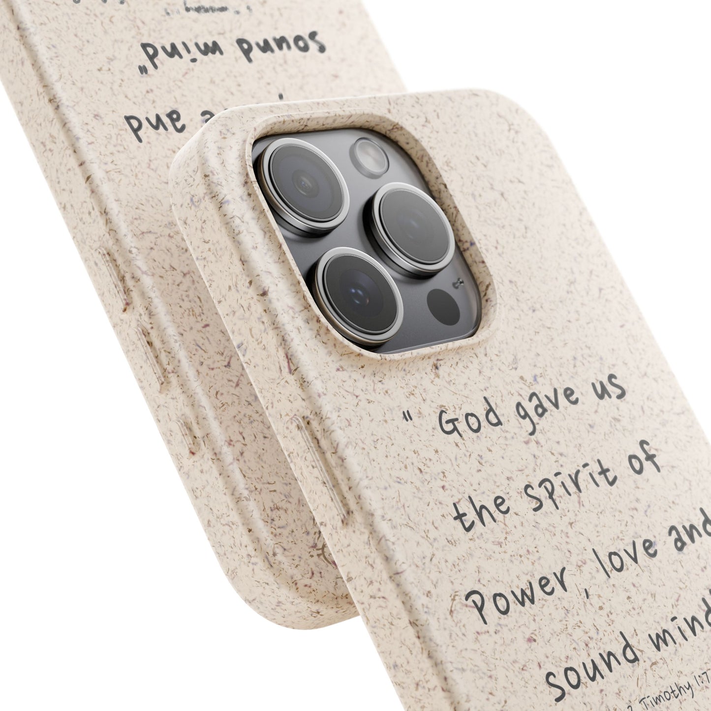 "Faith Over Fear" - Biodegradable Phone Case (2 Timothy 1:7)