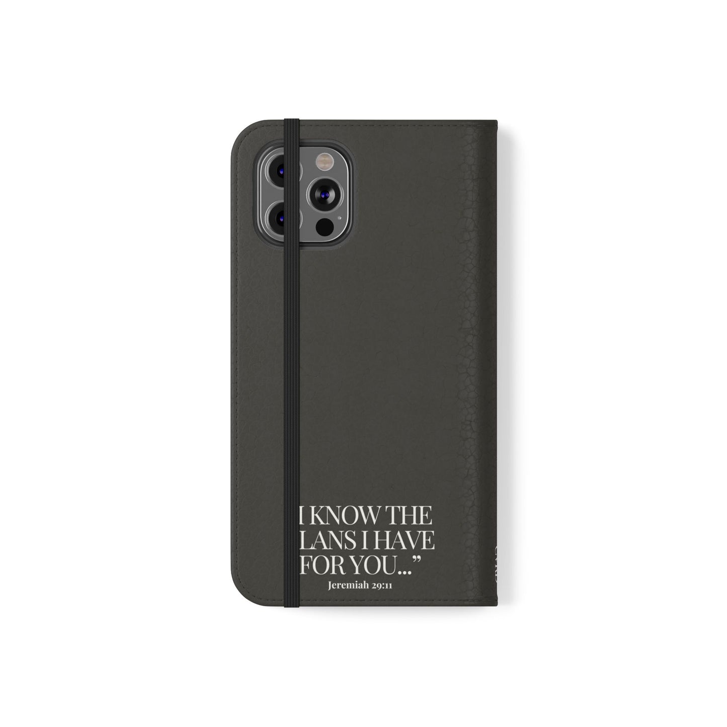 "God's Plan" - Black Phone Case (Jeremiah 29:11)
