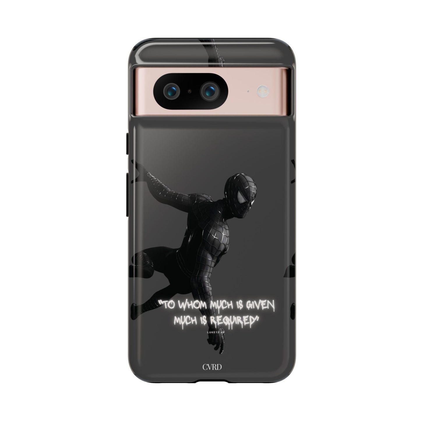 "Responsibility" - Black Phone Case (Luke 12:48)