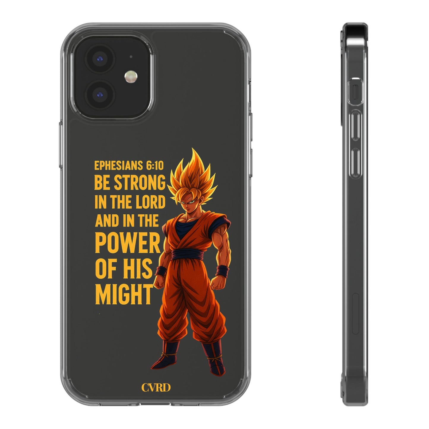 "Pure Strength" – Transparent Phone Case (Ephesian 6:10)